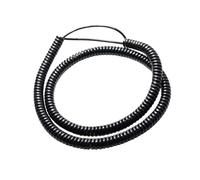 Generico Cavo di alimentazione espandibile a spirale telescopico a molla a 2 conduttori da 10 m, 12 m e 15 m, 24 AWG, 20 AWG, 18 AWG, 17 AWG, 14 AWG, colore nero(3 Core,12m,18 AWG)