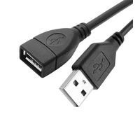 Generico Cavo Di Prolunga USB, 0.5 M, USB A-Female A-Female, Compatibile Con Tastiera, Mouse, Stampante, Scanner, Fotocamera, Unità Flash USB, Lettore Di Schede, Disco Rigido