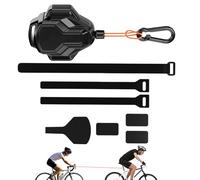 Generico Cavo di Trazione Bici 2.5 Metri Retrattile Automatico | Traino Bici Estensibile - Connettore Multistagionale per attività all Aperto Familiari Escursioni Parco Camping