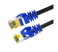 Generico Cavo Ethernet Cat 8 5M 10M 15M 20M 30M Cat 8 40Gbps 2000MHz Cavo LAN Patch schermato for rete Internet Rj45 ad alta velocità(Blue-Cat 8 Round,1m)