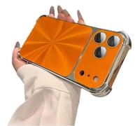 Generico CD-Texture Case Cover for iPhone with Military-Grade Shockproofand Quad-Corner Drop-Proofdesign. Provides Full Camera Protection for iPhone 13/14/15/16/17 Pro Max. (Orange,For 17 Pro)