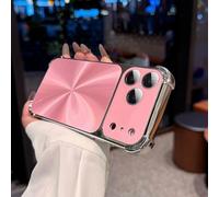 Generico CD-Texture Gradient Color Case Cover for iPhone,Quad-Corner Drop-Proof & Full Camera Protection, Anti-Scratch & Shock-Absorption Phone Case (14 Pro Max,Pink)