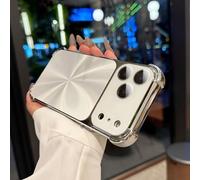 Generico CD-Texture Gradient Color Case Cover for iPhone,Quad-Corner Drop-Proof & Full Camera Protection, Anti-Scratch & Shock-Absorption Phone Case (15,White)