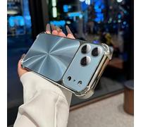 Generico CD-Texture Gradient Color Case Cover for iPhone,Quad-Corner Drop-Proof & Full Camera Protection, Anti-Scratch & Shock-Absorption Phone Case (16,Blue)