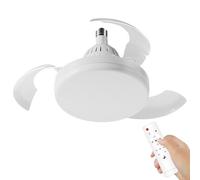 Generico Ceiling Fans with Lights, Small Electric Fan Lamp, Remote-Controlled Natural Wind Device, LED Light Fixture, Home Cooling for Kitchen, Living Room, Dormitory, Hotel and Apartment