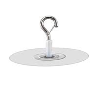 Generico Ceiling Hook - Strong Adhesive Ceiling Hook With Safety Latch No Drill Removable Sticky Hooks For Hanging Plants Nursery Mobile LED Lights On Tile Metal