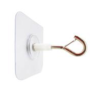 Generico Ceiling Plant Hangers - Heavy Duty Sticky Hooks For Ceiling | Adhesive Wall Hanger With Safety Buckle, No Drill Damage Free Mount, Hanging Support For Plants, Lanterns, Wind Chimes, Canopy