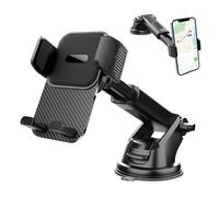 Generico Cell Phone Car Mount,Suction 360 Degree Rotatable | Reliable Vehicle Cell Phone Dashboard Mount | Single-Touch Mounting For Navigation Calling Driving Travel Road Trip Commuting Men Women