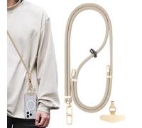 Generico Cell Phone Holder - Alloy Polyester 63Inch Adjustable Strap | Neck Lanyard with Anti-Theft Design, Wrist Support, Universal Smartphone Carry | Travel, Outdoor