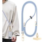 Generico Cell Phone Holder - Alloy Polyester 63Inch Adjustable Strap | Neck Lanyard with Anti-Theft Design, Wrist Support, Universal Smartphone Carry | Travel, Outdoor