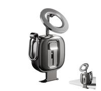 Generico Cell Phone Stand - Mobile Stand 360 Degree Rotating Cradle | Foldable Desk Phone Holder With Magnetic Grip, Home, Travel, Car, Entertainment Viewing, Live Streaming | Portable