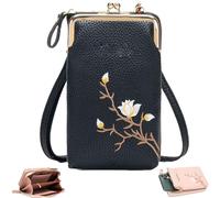 Generico Cellphone Crossbody Purse, Indefinitet Women Sling Cross-Body Wallet, Lightweight Mini Coin Clutch Bag, for Women (Black)