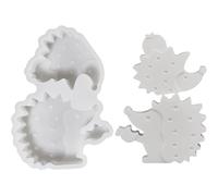 Generico Cemento - 6.18x4.41x0.83in Hedgehog Forma Stampo Silicone per Artigianato Creativo, Lancio in Gesso con Funzione Resistente al Calore, di Resina per Eventi Decorativi Domestici Insegnant
