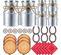 Generico Centrotavola Cowboy da Tavolo Decorativi Rustici per Matrimonio | Centrotavola Western Per Appartamento Hotel Ristorante Pub a Tema Compleanni Matrimoni Serate in Famiglia e Ritrovi tra