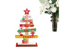Generico Centrotavola Natalizio,Decorazioni per Tavola in Legno Natale - Centrotavola Rustico Inverno per Mensola Cascina Bancone