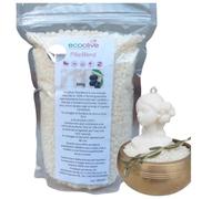 Generico Cera d’Oliva per Candele Eco Olive Pillar Blend - 100% Vegetale - Ideale per Candele in Stampo e Wax Melts - Alta Diffusione Fragranza - Vegan, Senza Paraffina - 1KG Ideale col Caldo