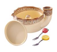 Generico Ceramic Berry Washing Bowl Large Capacity With Drainage Holes
