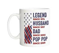 Generico Ceramic Coffee Cup 330ml, Men’s Drinkware Mug, Coffee Milk Drinking Mug, for Dad Husband Grandpa Father’s Day Birthday Home Office Party Holiday Gift Daily Use Beverage Cup