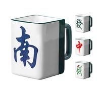 Generico Ceramic Coffee Cups - 400ml Mahjong Breakfast Cup Accessory