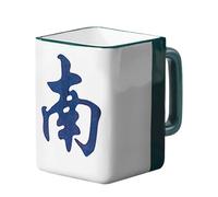 Generico Ceramic Coffee Mug - 400ml Mahjong Water Cup | Authentic Chinese Style Ceramic Mug, Novelty Coffee Mugs, For Women Men Family Friends Home Kitchen Travel Work