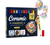 Generico Ceramic Markers | Acrylic Paint Pens | 12 Color DIY Art Set