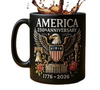 Genérico Ceramic Mug | 11 Oz Cups For Coffee 250th Flag & Eagle Design Cultural Symbol With Handle Cup Adults Men Women Hot Tea Travel