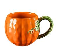 Generico Ceramic Pumpkin Shaped Tea Drinkware - Cute Fall Coffee Mugs