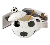 Generico Ceramic Soccer Mug - 400ml Ceramic Cup | Coffee Tea | with Spoon for Home Office Games Soccer Fans for Home Office Games Cappuccino Mocha Cocoa