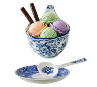 Generico Ceramic Soup Bowls with Handles - 500ml 700g,Non-Slip
