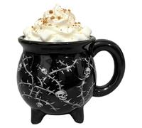 Generico Ceramic Spooky Cauldron Tea Cups, Cauldron Coffee Cup | Witch Potion Theme Coffee Mug Ceramic Drinking Mug Desk Decor for Milk Whiskey Beer Water Fishing Camping