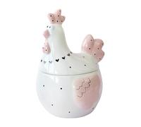 Generico Ceramic Storage Containers With Lids - Adorable Chicken Design Storage Jars | Perfect For Holding Eggs Candy Snacks Jewelry, Ideal Kitchen Counter Decor For Living Room Apartment Home