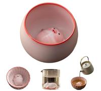 Generico Ceramic Tea Pet Piggy Cartoon Tea Cup,Funny Cartoon Ceramic Pig Teas Pet,Spit Bubbles Little Pigs Statue Teas Pets Ornament for Living Room Office (D)