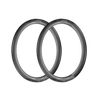 Generico Cerchi in Carbonio per Disco 700C, 40/45/50/55 mm, 24/24H | Larghezza esterna 28 mm, interna 21 mm; pneumatici 28C-43C; pronti tubeless; cerchi ant./post.