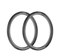 Generico Cerchi in Carbonio per Disco 700C, 40/45/50/55 mm, 24/24H | Larghezza esterna 28 mm, interna 21 mm; pneumatici 28C-43C; pronti tubeless; cerchi ant./post.