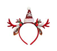 Generico Cerchietti Natalizi - Costume Da Cervo Con Cappello Da Babbo Natale | Copricapo, Per Donne E Ragazze, Vacanze Scolastiche, Riunioni Di Famiglia, Feste Stagionali, Matrimoni Concerti