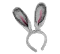 Generico Cerchietto Orecchie Coniglio Grigio con Lunghe Orecchie per Cosplay e Accessorio Facile Indossare e Comfortevole per Adulti