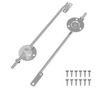 Generico Cerniera a Supporto per Coperchio 2 PCS Argento Ferro