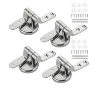 Generico Cerniera for Sedile WC in Lega di Zinco Universale, 2/4 Pezzi, Set di Cerniere for Fissaggio Coperchio Superiore con rondella Regolabile, Accessori di Ricambio(4pcs)