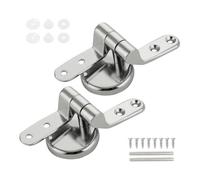 Generico Cerniera for Sedile WC in Lega di Zinco Universale, 2/4 Pezzi, Set di Cerniere for Fissaggio Coperchio Superiore con rondella Regolabile, Accessori di Ricambio(2pcs)