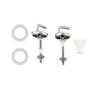 Generico Cerniere di Copertura Cerniere for copriwater 1 Paio 2 Pezzi Accessori di Fissaggio for Sedile WC con Schienale a Parete Bagno Non ossidabile