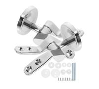 Generico Cerniere for Coperchio Sedile WC in Lega di Zinco con Chiusura Ammortizzata, Viti di Ricambio, bulloni, Staffa di Montaggio, compatibilità Universale, robuste e Lisce.