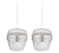 Generico Cestello in Acciaio Inossidabile 304 per Pulizia Gioielli e Orologi a Vapore Set 2 Pezzi Coperchio Ermetico Palline da Tè in Rete per Cucina Uso Professionale in Hotel e Sale