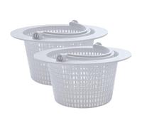 Generico Cestello Skimmer per Piscina - 2 Pezzi di Ricambio per Pulizia Scarico | Cestelli Skimmer per Piscina con Manici - Rimozione Detriti per Giardino e Spa