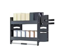 Generico Cestello Sollevatore For Armadietto A 2 Livelli,Portaoggetti Estraibile,Portapiatti E Spezie,Da Utilizzare Nei Mobili Superiori Di Bar E Caffetterie(360x540X280mm)