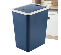 Generico Cestino Con Coperchio - Secchio Per Rifiuti - Riciclaggio 13 Litri Stretto Con Pulsante A Compressione Per Interni Casa Bagno Cucina Soggiorno