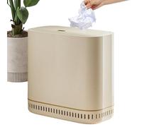 Genérico Cestino con copertura per il bagno - Secchio stretto per rifiuti da bagno, con coperchio a pressione, assorbimento sottovuoto e inodore, per la casa e la cucina camera da letto