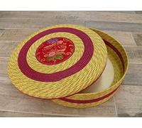 generico Cesto Cestino Portapane Carasau sardo 44x15cm Porta Pane Broccato Costume sardo