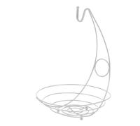 Generico Cesto di frutta - Organizer da banco | Organizzatore da bancone della cucina, con appendino per banane, cestino, per verdure, contenitore per verdure sicuro, eleganti ciotole per frutta per