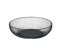 Generico Cesto in filo rotondo-ferro, 28x7,5 cm Design saldato, ciotola d'arte resistente ad alta temperatura | Cesto di frutta resistente alla ruggine per l'ufficio di casa in cucina uso decorativo