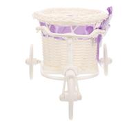 Generico Cesto Piccolo in Plastico a Forma di Triciclo Bianco per Decorazione e Contenitore per Dolci per Shower Party e Wedding Party